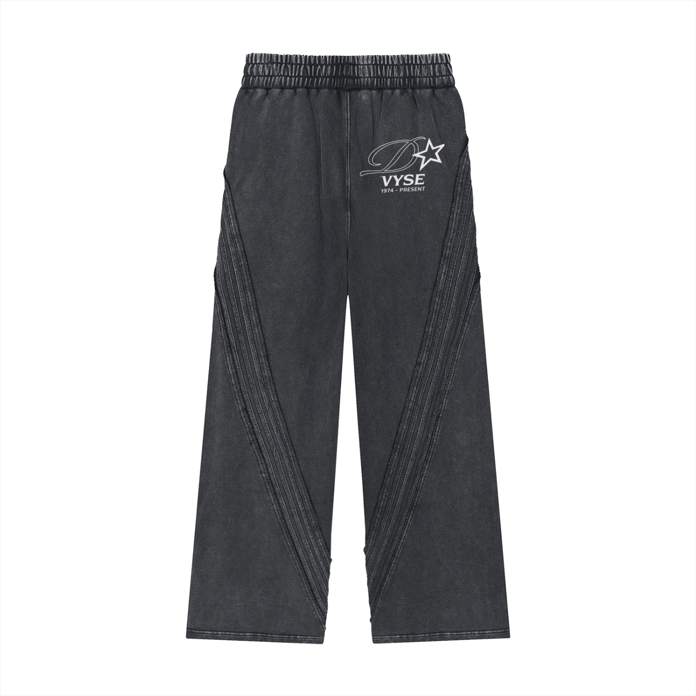 Snow Washed Tape Raw Edge Sweatpants