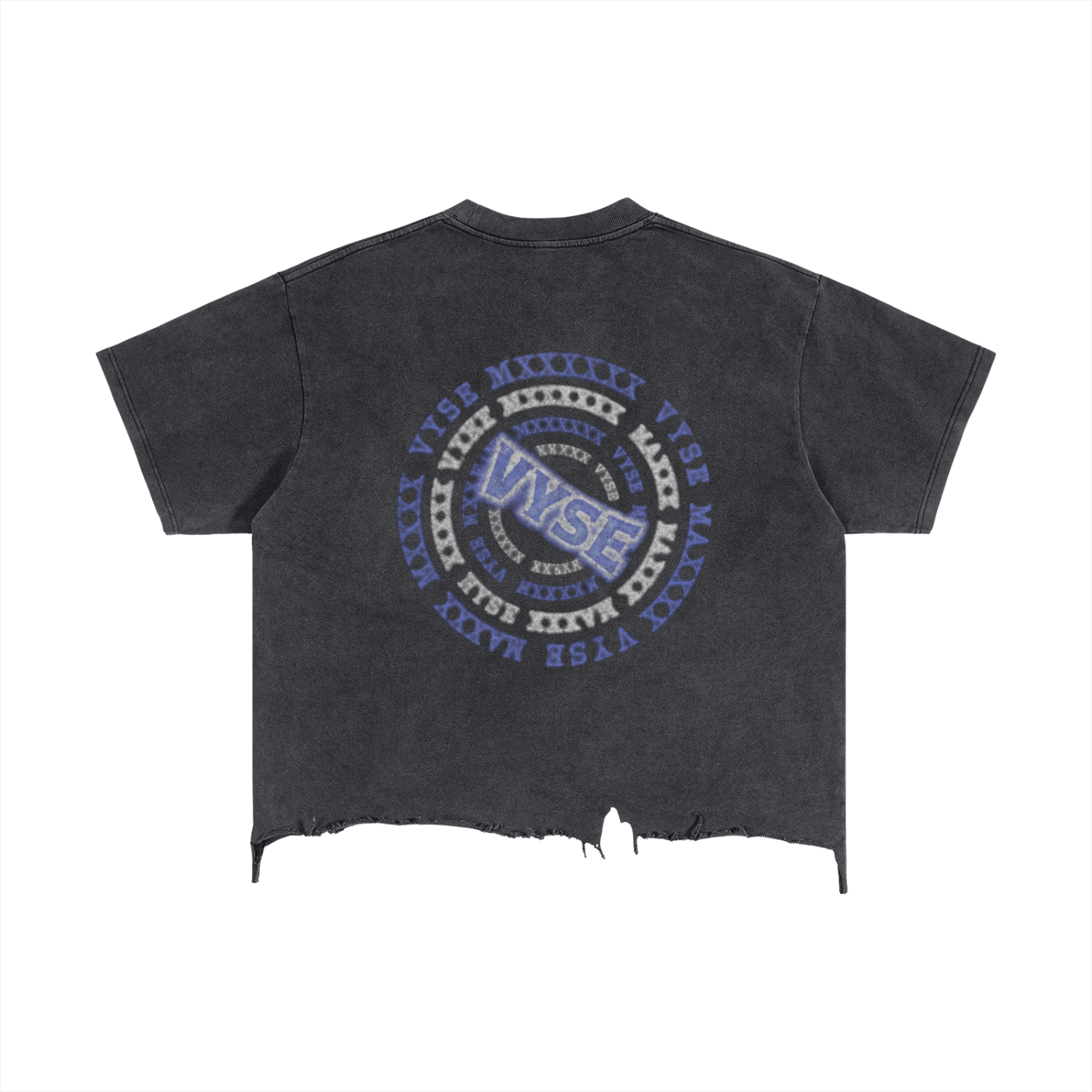 Vintage Wash Boxy Distressed Hem T-Shirt