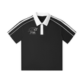 Contrast Collar Short-Sleeve Polo Shirt